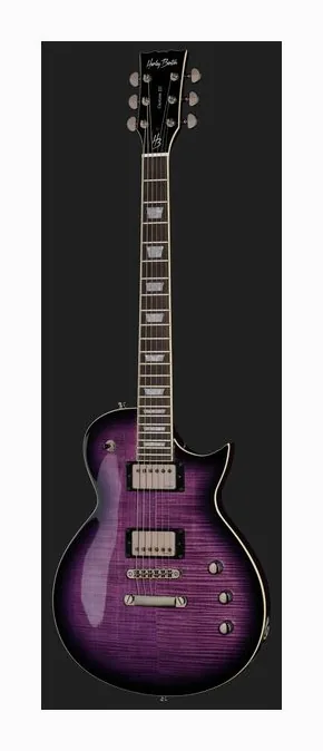 Harley Benton SC-Custom III Purple Burst, vista posteriore del corpo