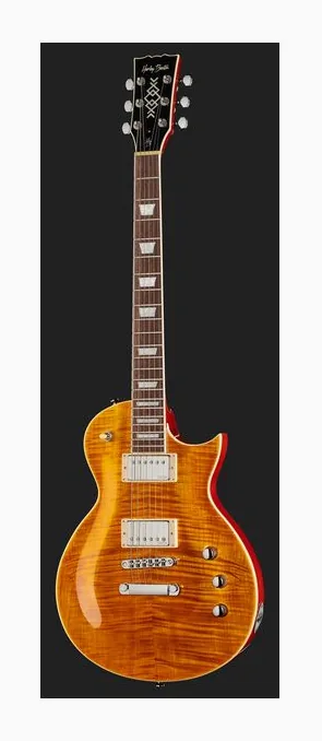 Harley Benton SC-Custom Plus EMG TBF, manico e tastiera visti di lato