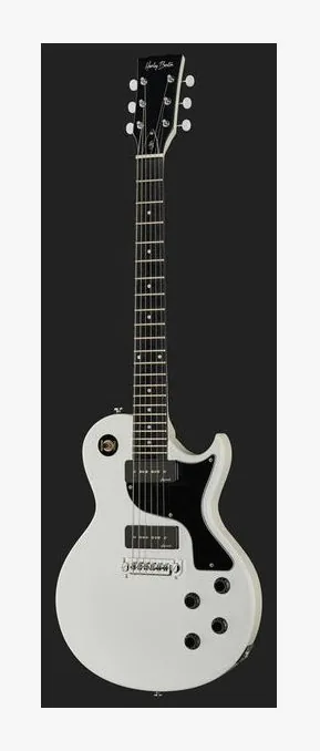 Harley Benton SC-Special Faded White, vista posteriore del corpo