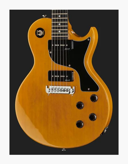 Harley Benton SC-Special TV Yellow, curve del body viste dall'alto