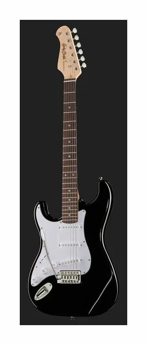 Harley Benton ST-20LH BK Standard Series, pickup e manopole dei controlli
