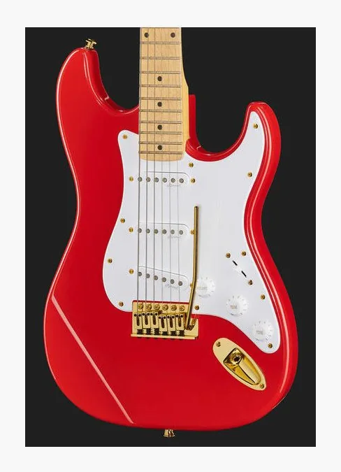 Harley Benton ST-59HM Fiesta Red, selettore pickup e jack di uscita