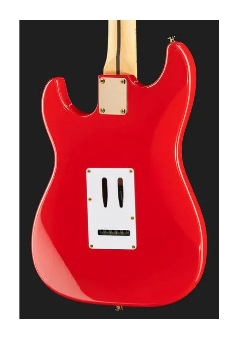 Harley Benton ST-59HM Fiesta Red, capotasto e prime posizioni della tastiera