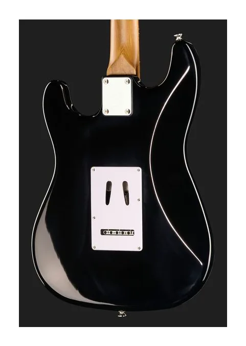 Harley Benton ST-62BK Hot Rod, corpo e verniciatura in primo piano