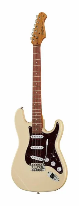 Harley Benton ST-62 VW Vintage Series in primo piano frontale