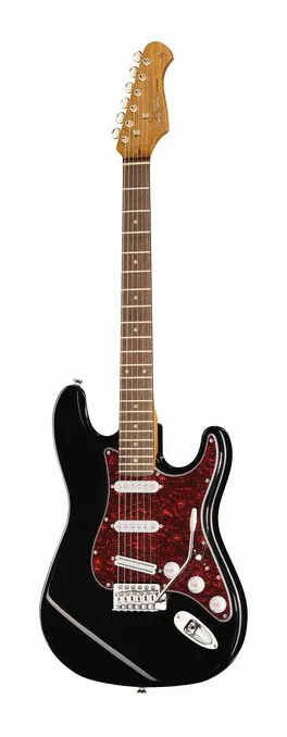 Harley Benton ST-62BK Hot Rod visto di fronte