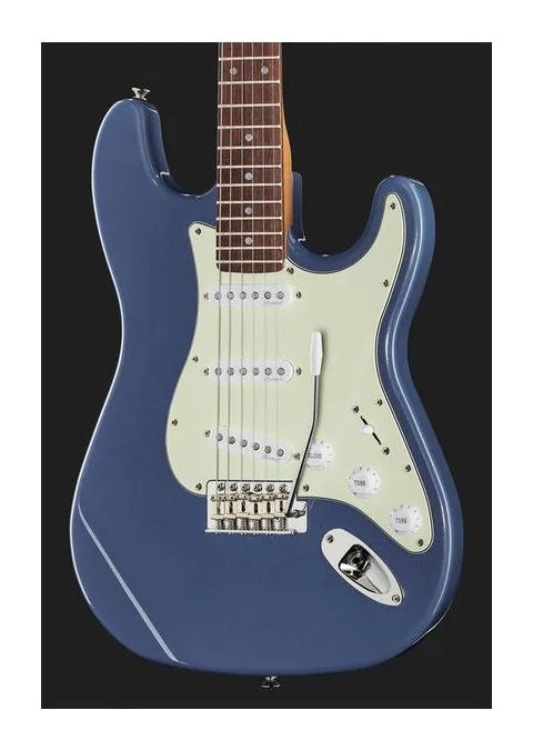 Harley Benton ST-62CC Lake Placid Blue, profilo laterale del corpo
