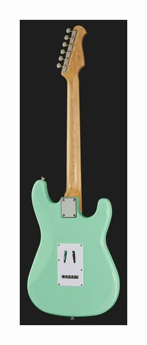 Harley Benton ST-62CC MN LH Seafoam Green, profilo laterale del corpo