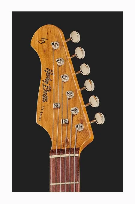 Harley Benton ST-62LH BK Vintage Series, pickup e manopole dei controlli