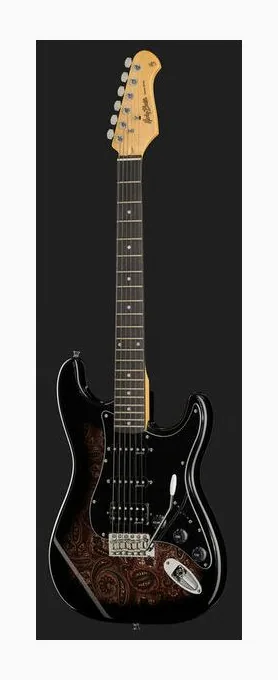 Harley Benton ST-70 Black Paisley, selettore pickup e jack di uscita