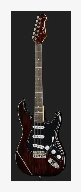 Harley Benton ST-70RW Deluxe Series, corpo e verniciatura in primo piano