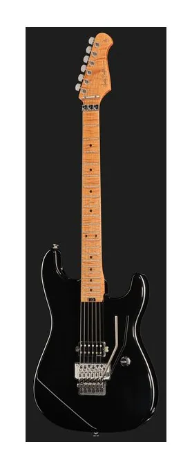Harley Benton ST-80FR MN Black, vista posteriore del corpo
