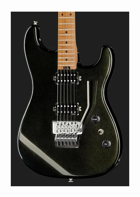 Harley Benton ST-80FR MN HH Lime Sparkle, selettore pickup e jack di uscita