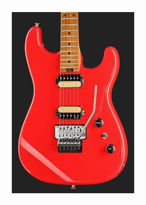 Harley Benton ST-80FR MN HH Radiant Red, capotasto e prime posizioni della tastiera