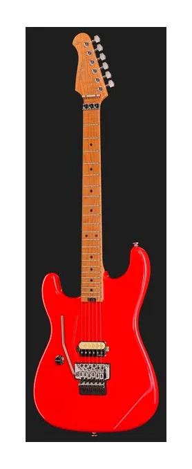 Harley Benton ST-80FR MN LH Radiant Red, profilo laterale del corpo