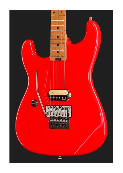 Harley Benton ST-80FR MN LH Radiant Red, vista posteriore del corpo