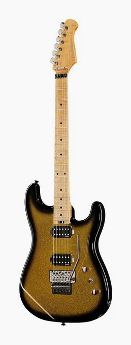 Harley Benton ST-80FR MN HH GSB in primo piano frontale