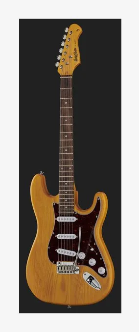 Harley Benton ST-90SA Swamp Ash DLX Series, corpo e verniciatura in primo piano