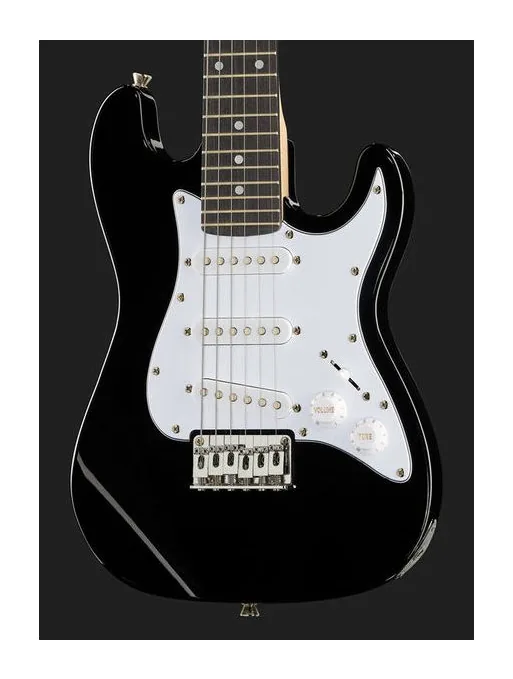 Harley Benton ST-Junior BK Standard Series, paletta con meccaniche e logo