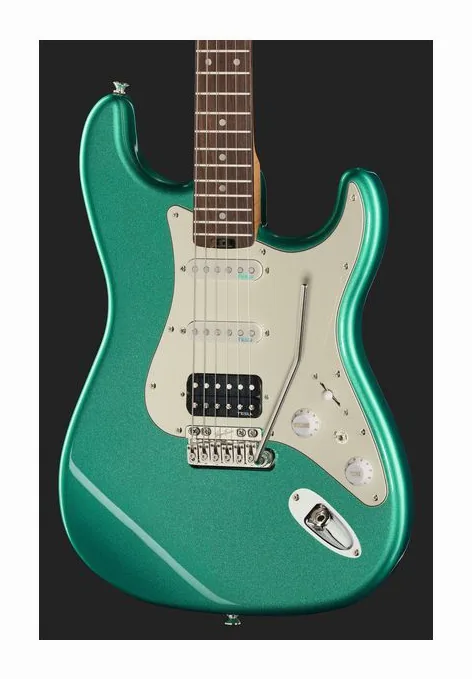 Harley Benton ST-Modern Carlos Asensio CGM, corpo e verniciatura in primo piano