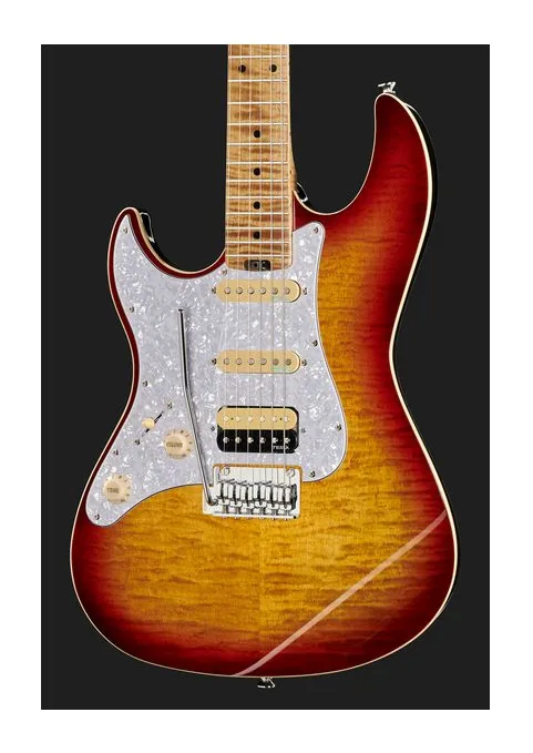 Harley Benton ST-Modern Plus MN HSS LH FBB, profilo laterale del corpo