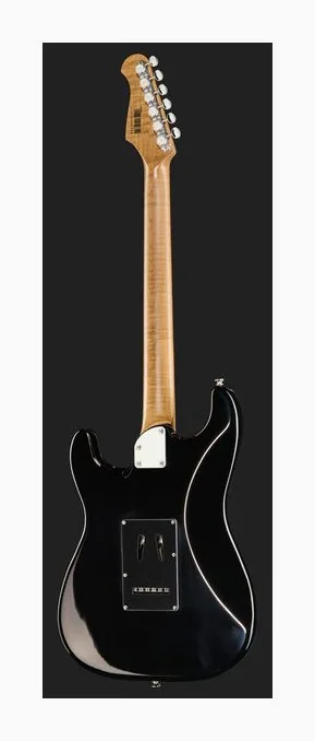 Harley Benton ST-Modern Plus HSS BK, manico e tastiera visti di lato