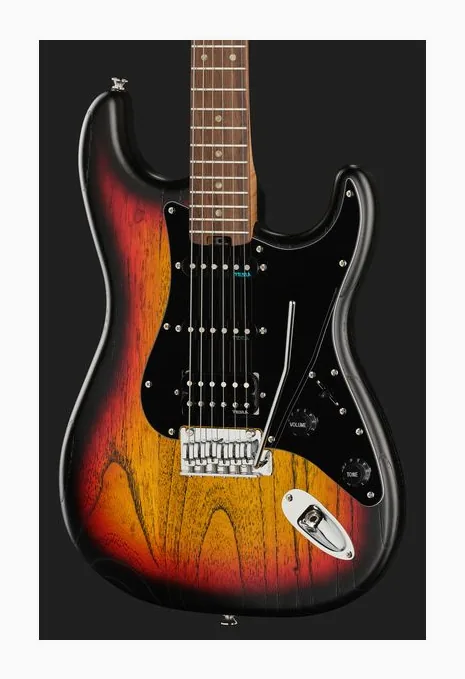 Harley Benton ST-Modern Plus HSS SBBL, vista posteriore del corpo