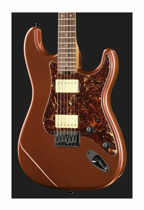 Harley Benton ST-Modern HH RBM, corpo e verniciatura in primo piano
