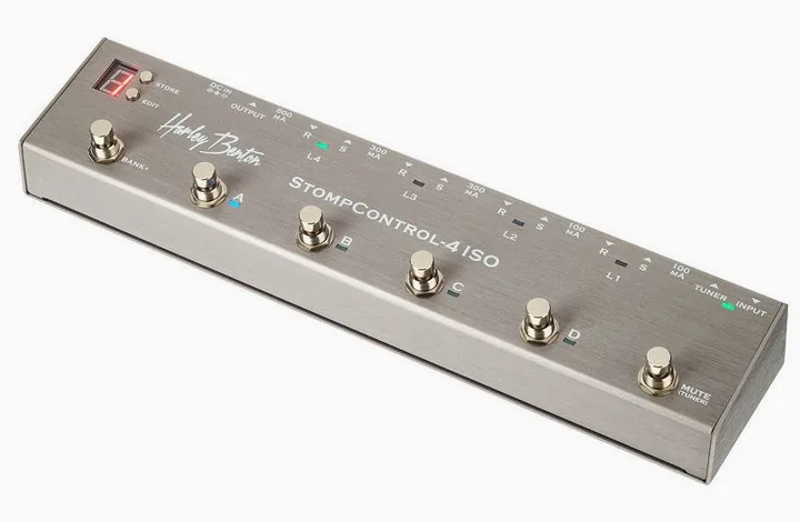 Harley Benton StompControl-4 ISO, grafica del pannello superiore