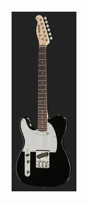 Harley Benton TE-20 BK LH Standard Series, manico e tastiera visti di lato