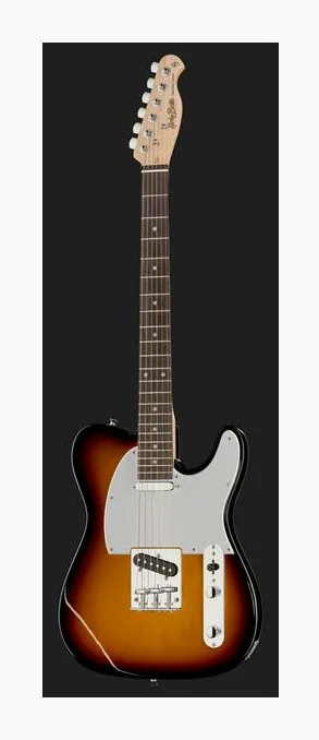 Harley Benton TE-20 SB Standard Series, vista posteriore del corpo