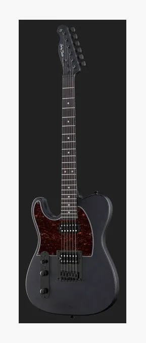 Harley Benton TE-20HH LH SBK, corpo e verniciatura in primo piano