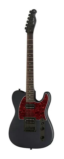 Harley Benton TE-20HH SBK Standard Series inquadrato di fronte su sfondo neutro