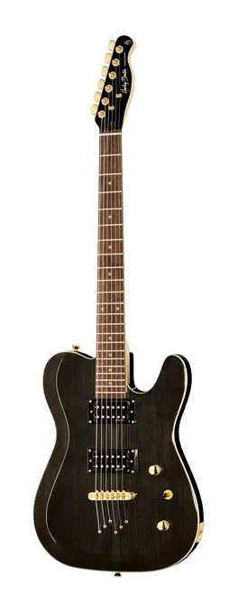 Harley Benton TE-40 TBK Deluxe Series visto di fronte