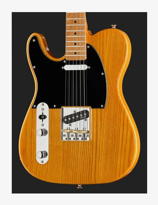 Harley Benton TE-52 NA LH Vintage Series, paletta con meccaniche e logo