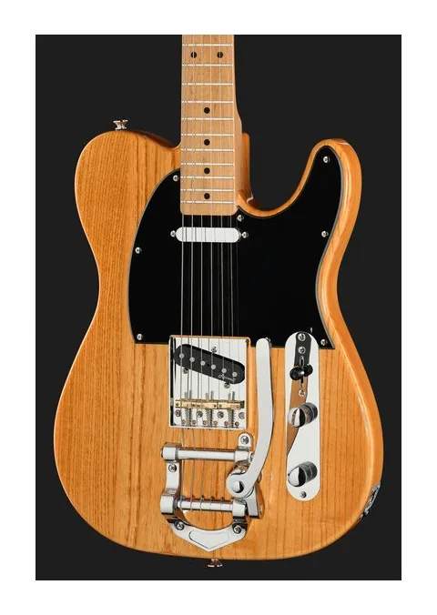 Harley Benton TE-52 Tremolo NA Vintage Serie, paletta con meccaniche e logo