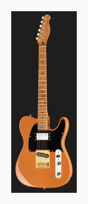 Harley Benton TE-53KR BL Tribute Series, corpo e verniciatura in primo piano