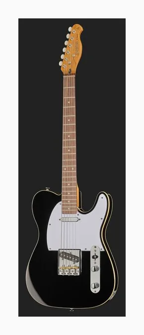 Harley Benton TE-62DB BK, corpo e verniciatura in primo piano