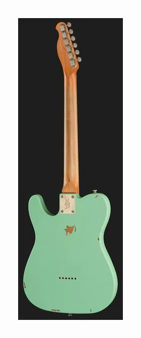 Harley Benton TE-62LA MN SFG, manico e tastiera visti di lato