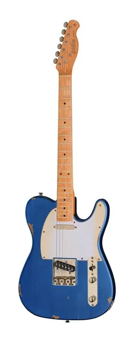 Harley Benton TE-62LA MN LPB visto di fronte