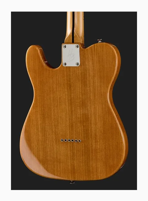 Harley Benton TE-69TL Hot Rod NT Roasted, curve del body viste dall'alto