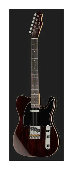 Harley Benton TE-70RW Deluxe Series, corpo e verniciatura in primo piano