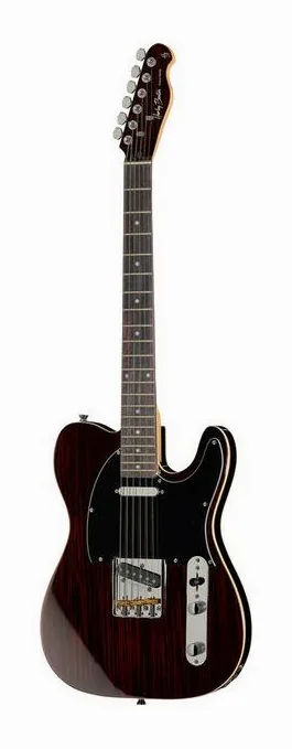 Harley Benton TE-70RW Deluxe Series fotografato frontalmente