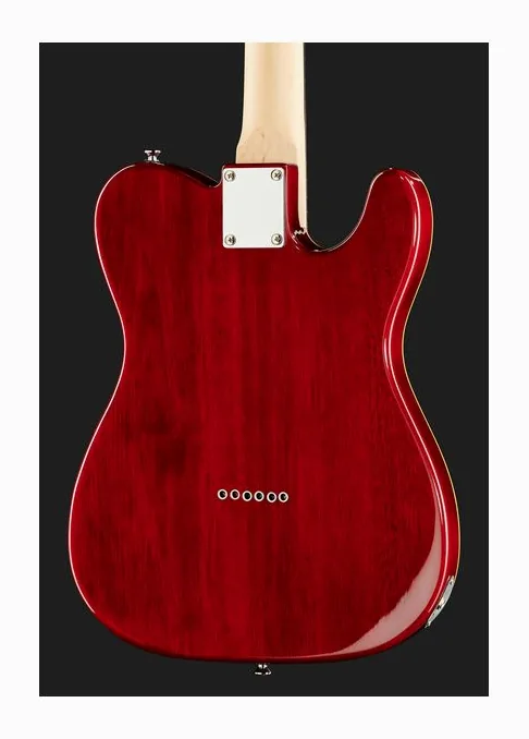 Harley Benton TE-90QM LH Trans Red, ponte e meccaniche di intonazione