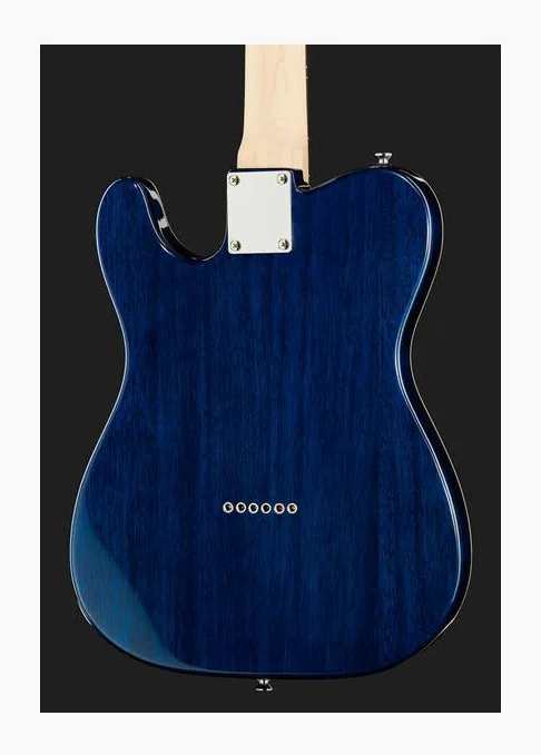 Harley Benton TE-90QM HH Trans Blue, capotasto e prime posizioni della tastiera