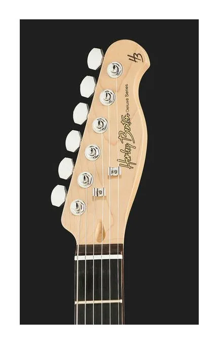 Harley Benton TE-90QM HH Trans Blue, pickup e manopole dei controlli