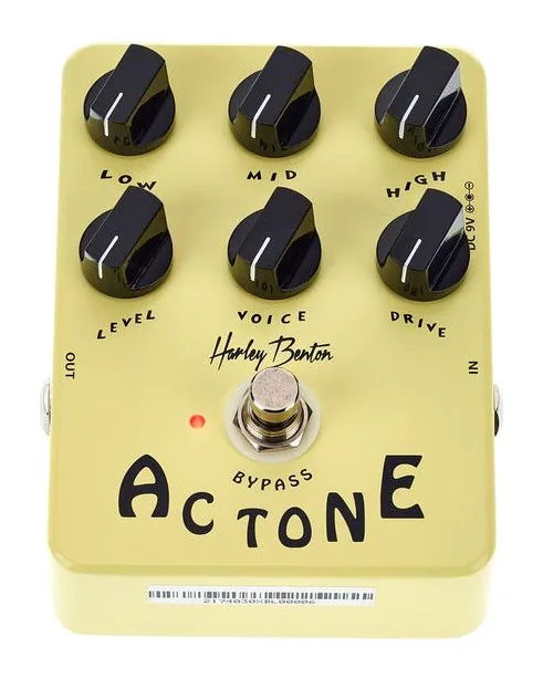 Harley Benton AC TrueTone, grafica del pannello superiore