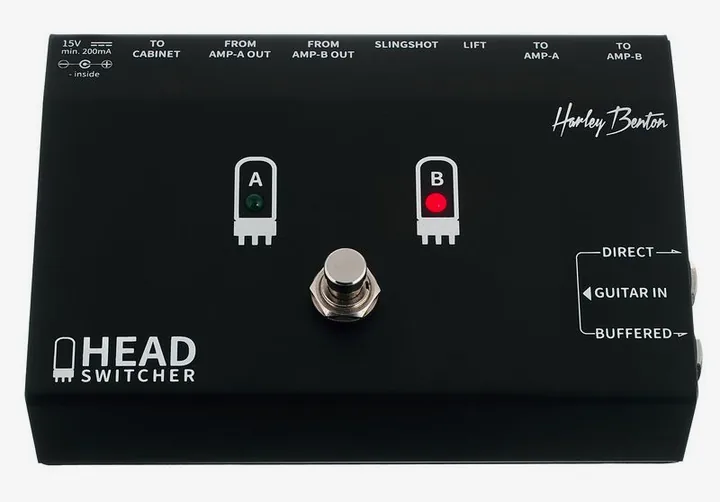 Harley Benton Tube Head Switch, connettori sul retro dell'unita