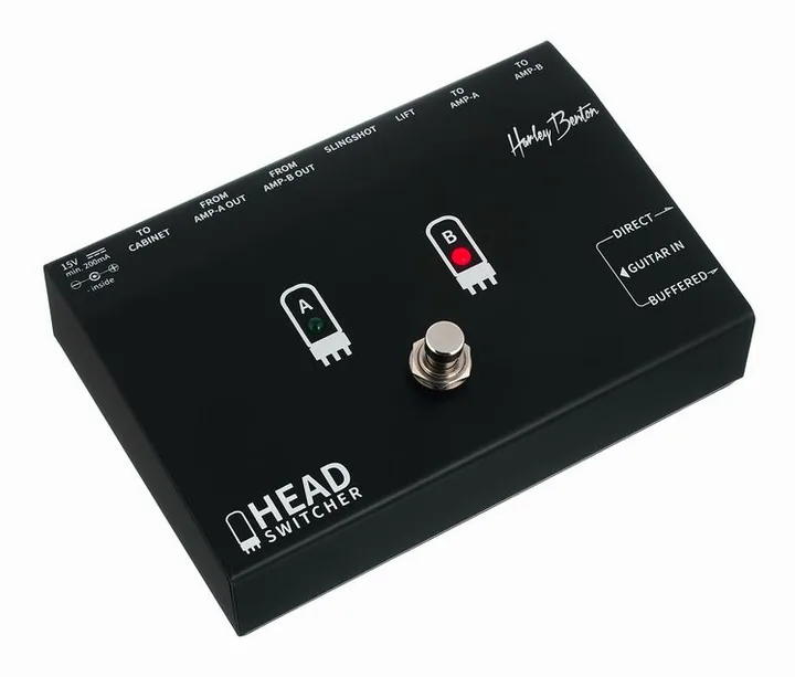 Harley Benton Tube Head Switch, manopole viste dall'alto