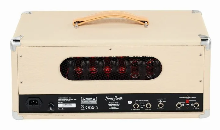 Harley Benton TUBE30 Head, vista laterale del cabinet